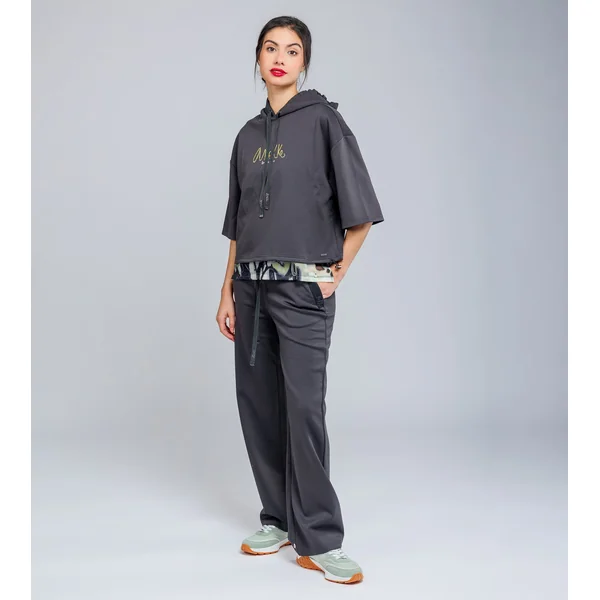 Pantalones fluidos grises - Imagen 2