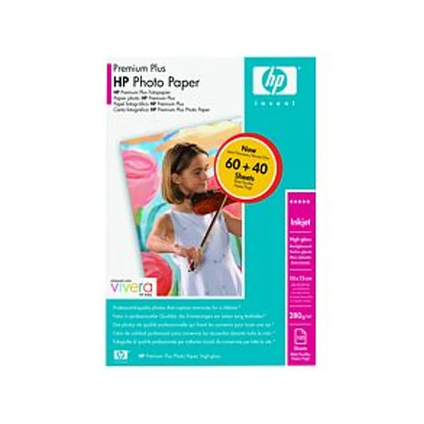 Papel HP Pemium Plus 10x15/100 hojas