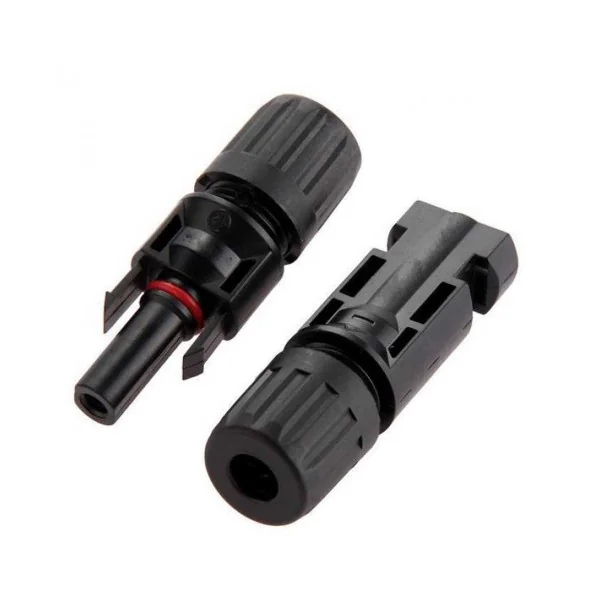 Par de conectores MC4 1 macho + 1 hembra