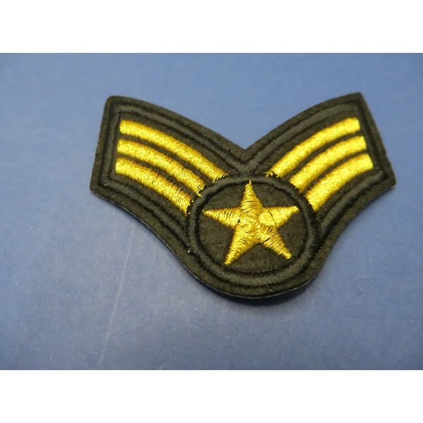 PARCHE MILITAR GALONES-ESTRELLA