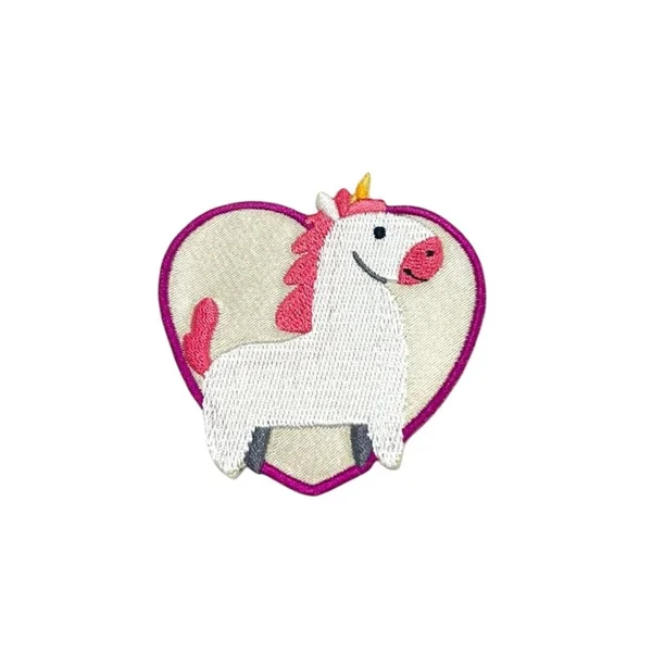 Parche Termoadhesivo Unicornio con Corazón D51