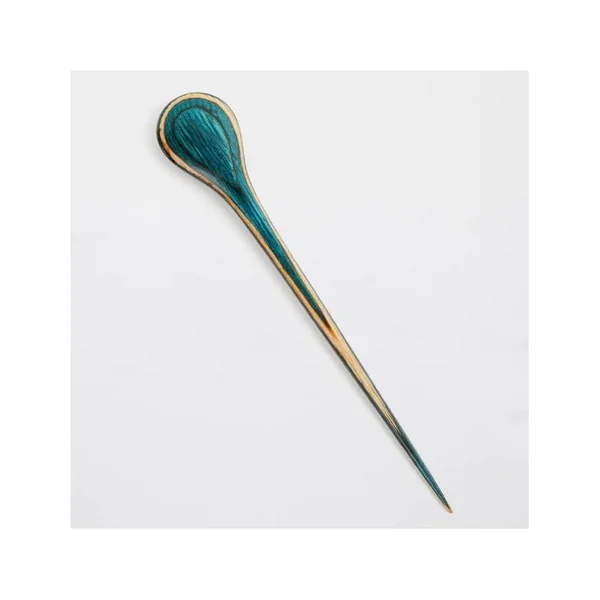 Pasador para Chal KnitPro Flora Drop Azul Petróleo