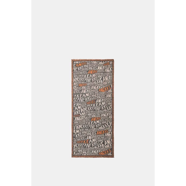 Pashmina logo marrón