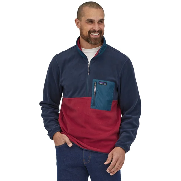 Patagonia M's Microdini 1/2 Zip P/O Fleece Pullover PLGY - Imagen 3