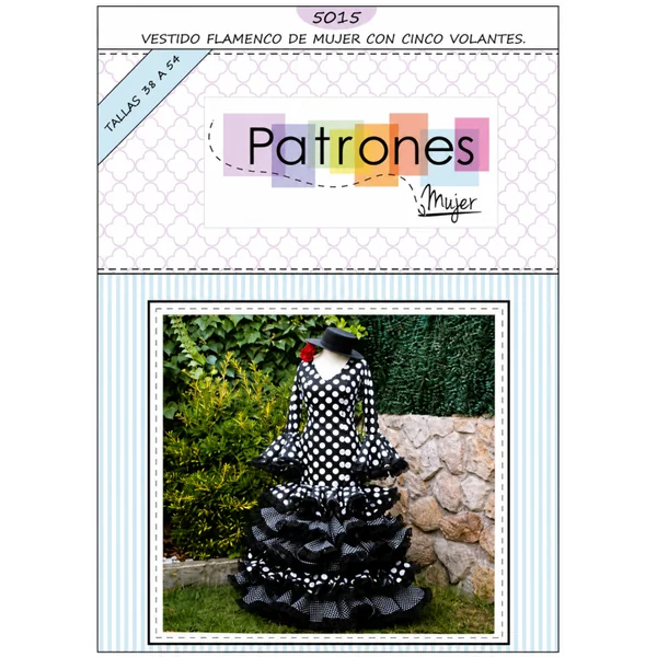 Patrón de Costura para Vestido de Flamenca