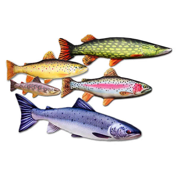 Peces de peluche