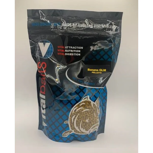 PELLETS BANANA GLM 2 MM VITALBAITS 1 KG