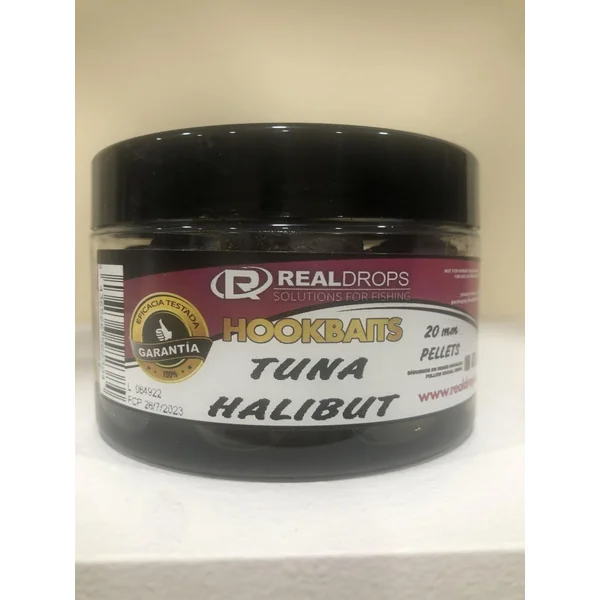 PELLETS HOOKBAITS TUNA- HALIBUT 20 MM REAL DROPS