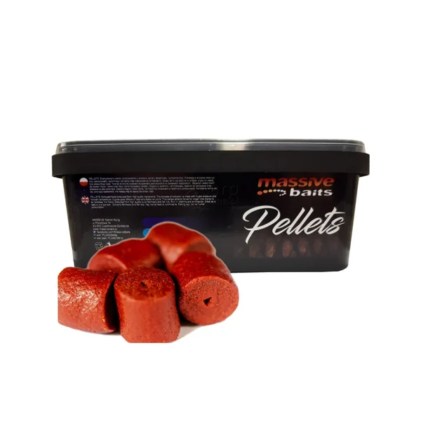 PELLETS RED MARINE HALIBUT & KRILL 14MM 750GR MASSIVE BAITS