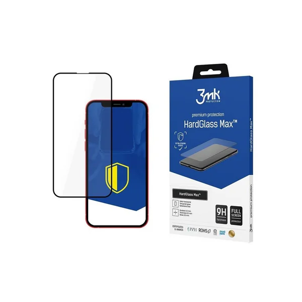 Película para iPhone 13 Negro Hardglass Max 3Mk