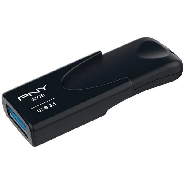 Pen USB PNY Attaché (32 GB - USB 3.1 - Negro)