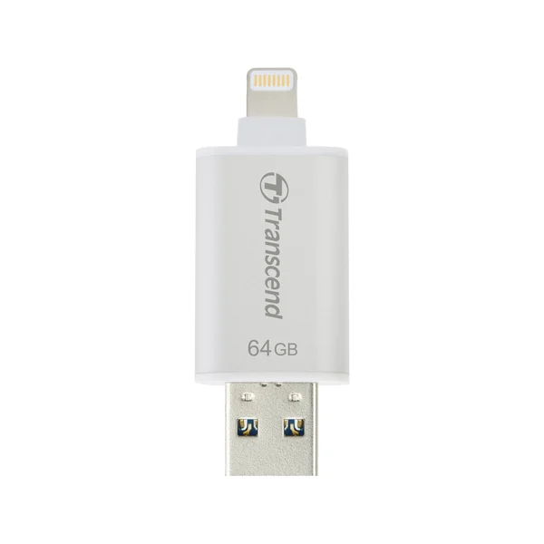 Pendrive TRANSCEND 64GB JetDriveGo, Lightning - USB 3.1. para Iphone/Ipad, Plateado