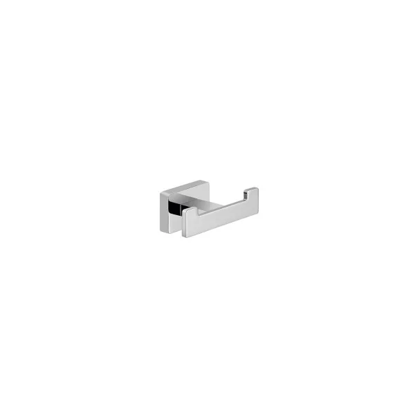 Percha doble Atena - Cromo Brillo