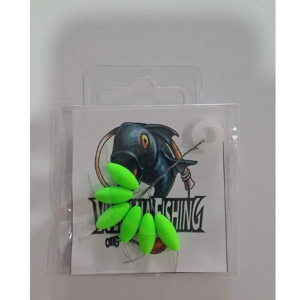 Perla Flotante Vulkana Fishing Verde - Monty pesca