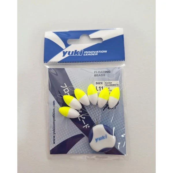 Perla Flotante Yuki Amarillo/Blanco - Monty pesca