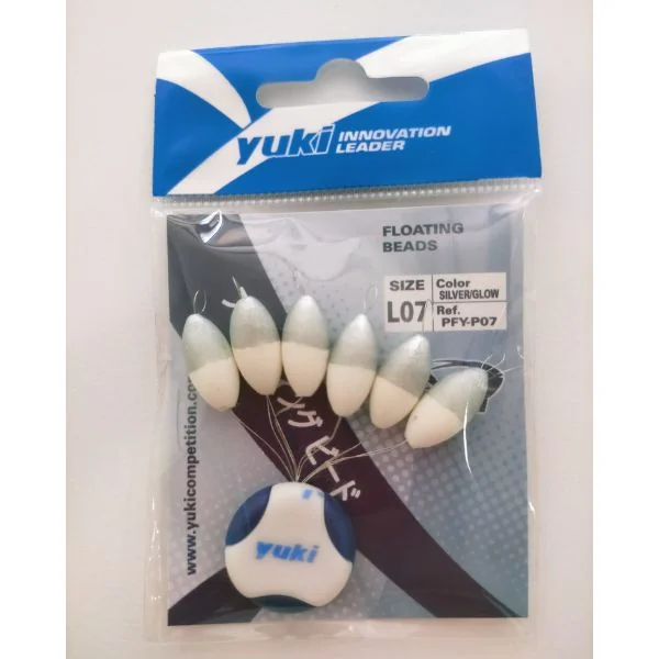 Perla Flotante Yuki Plata/Fosforescente - Monty pesca