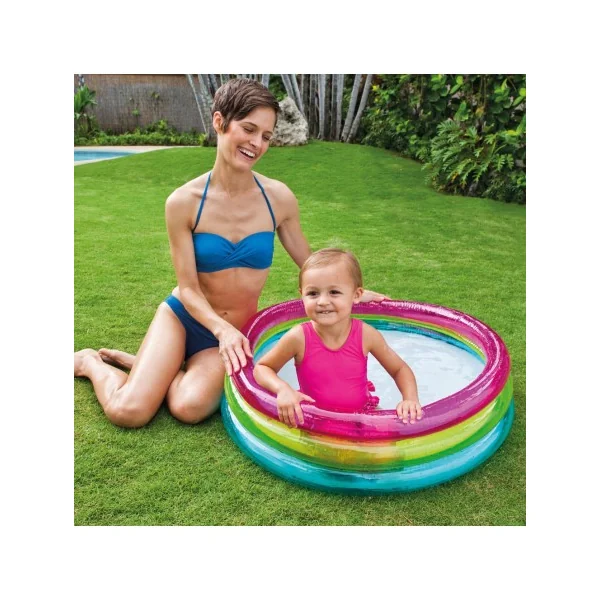 PISCINA BEBE ARCO IRIS D86X25 CM / EDAD 1-3 - Imagen 2