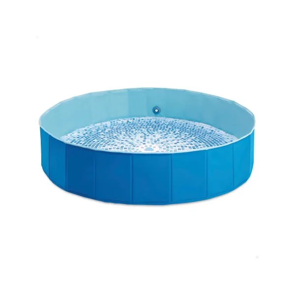 Piscina circular dobrável para cães