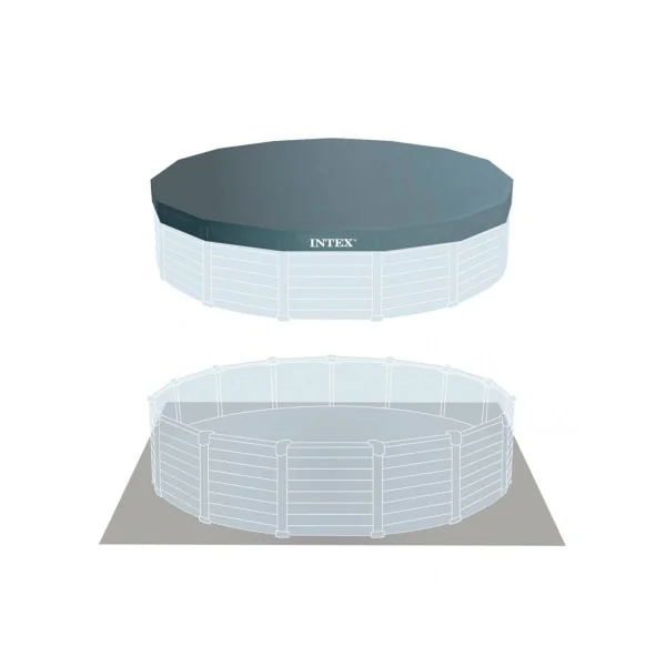 Piscina desmontable INTEX Graphite Grey Panel 4,8 metros - Imagen 5