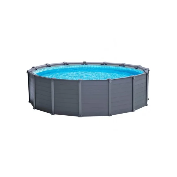 Piscina desmontable INTEX Graphite Grey Panel 4,8 metros - Imagen 8