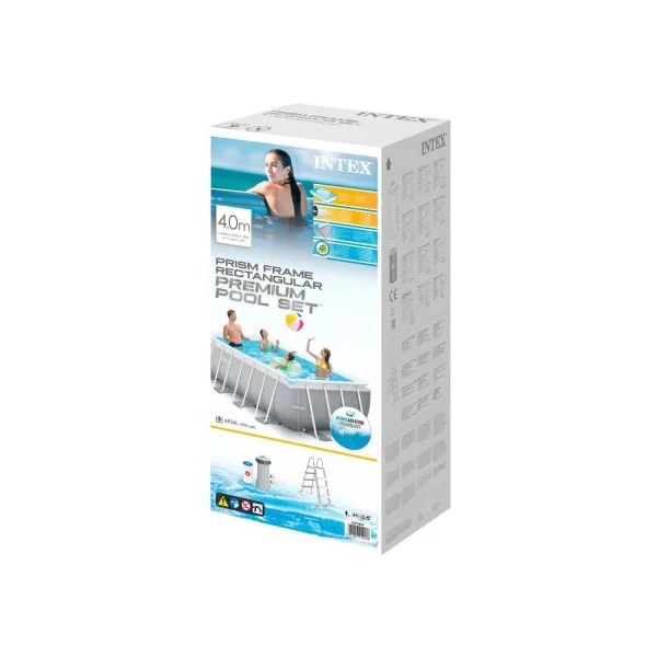 Piscina desmontable Prism Frame rectangular 4 metros con depuradora - Imagen 5