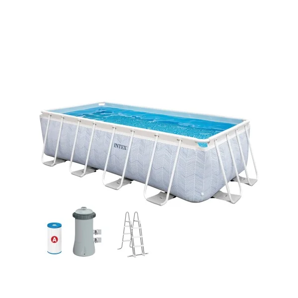Piscina desmontable rectangular Prism Frame Premium 6.836 litros con depuradora