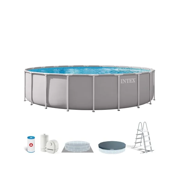 Piscina desmontable redonda Prism Frame 6 metros con depuradora