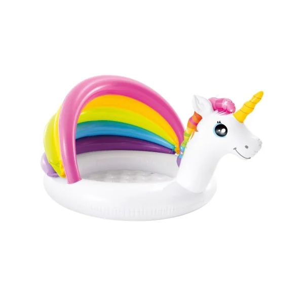 Piscina hinchable infantil INTEX con parasol unicornio
