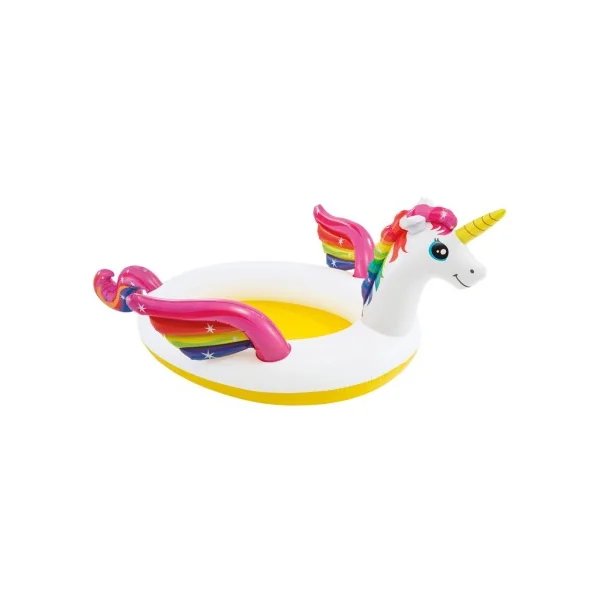 Piscina infantil INTEX con spray unicornio