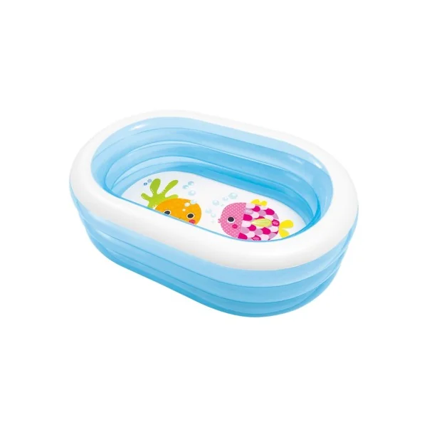 PISCINA INFLAVEL OVAL BALEIA 163X107X46C