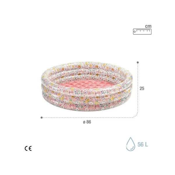 Piscina inflável Sweet Blossom com piso acolchoado - Imagen 4