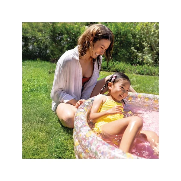 Piscina inflável Sweet Blossom com piso acolchoado - Imagen 5
