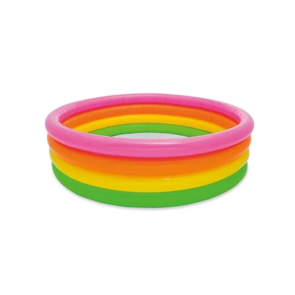 PISCINA INSUFLÁVEL INTEX 4 ANEIS CORES 168X46CM - 617L