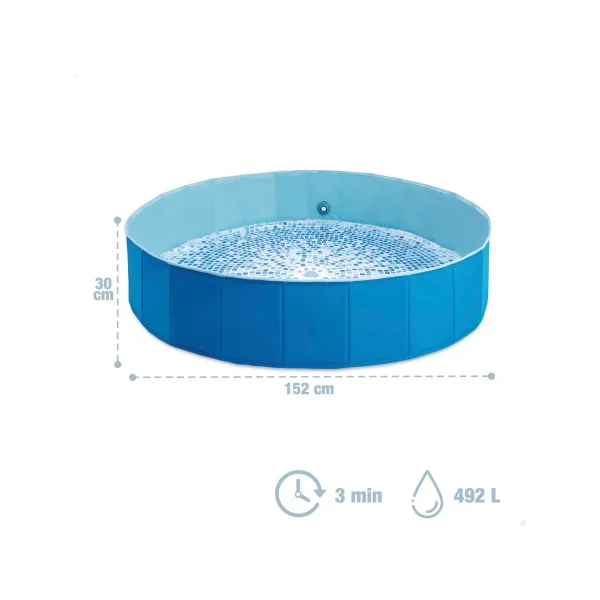 Piscina plegable circular para perros - Imagen 4