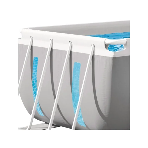 Piscina retangular elevada Prism Frame Clearview de 4 metros com bomba de filtro - Imagen 3