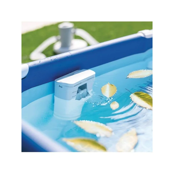 Piscina retangular removível para cães com bomba de filtro e rampa - Imagen 3