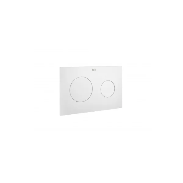 Placa de accionamiento PL10 DUAL blanco mate roca.
