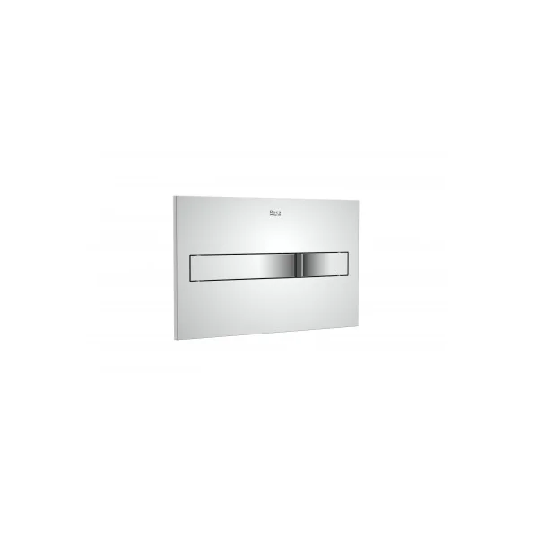 Placa de accionamiento PL2 DUAL cromo brillo roca.