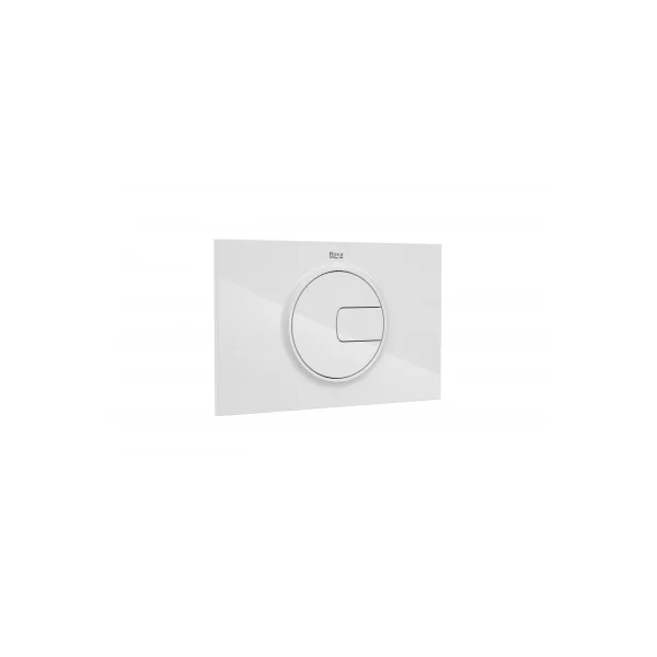 Placa de accionamiento PL4 DUAL blanco roca.