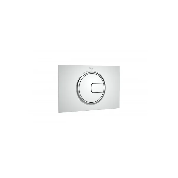 Placa de accionamiento PL4 DUAL cromo brillo roca.