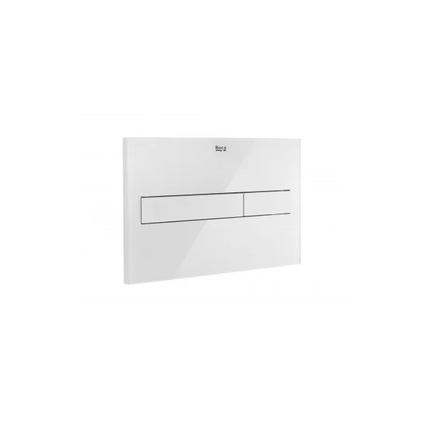 Placa de accionamiento PL7 DUAL blanco acabado cristal roca.