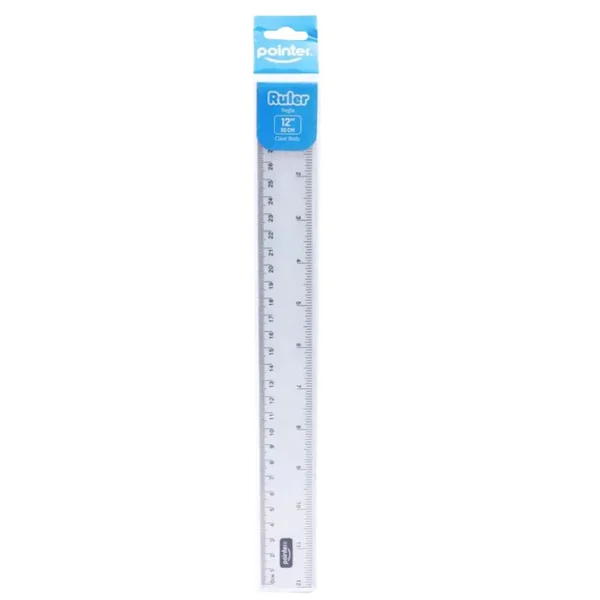 Pointer Regla Escolar Transparente 30cm