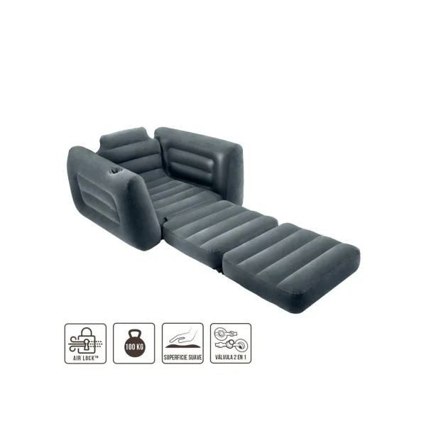 Poltrona cama insuflável INTEX individual - Imagen 2