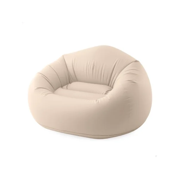 Poltrona inflável Beanless Bag bege