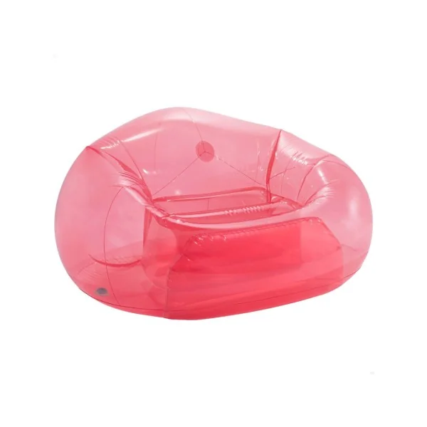 Poltrona inflável INTEX rosa transparente 137x127x74 cm