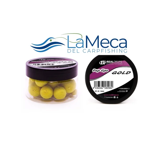 POP UP GOLD 15MM REAL DROPS
