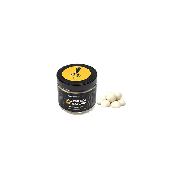 POP UP NASH WHITE SCOPEX SQUID + SPRAY INMERSION 15MM 75GR