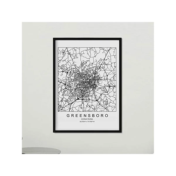 Poster NACNIC Mapa de Greensboro (A4)