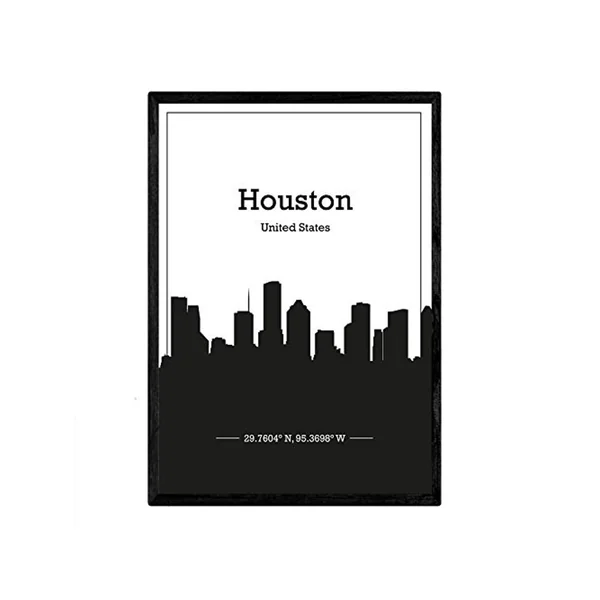 Poster NACNIC Mapa de Houston USA (A3)