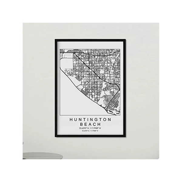Poster NACNIC Mapa de Huntington Beach (A3)